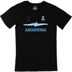 Cix Arjantin Tokyo 2020 Olimpiyatları Siyah T-shirt