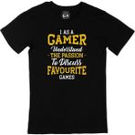 Cix As A Gamer Siyah T-shirt