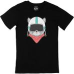 Cix Astronot Kedi Siyah T-shirt