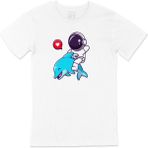 Cix Astronot ve Balina T-shirt