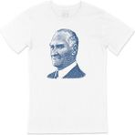 Cix Atatürk Mavi Silüetli T-shirt