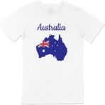 Cix Avusturalya Haritalı ve Bayraklı T-shirt