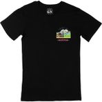 Cix Avusturya Siyah Cep Logo Tasarımlı Erkek T-shirt