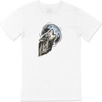 Cix Ayda Uluyan Kurt Bisiklet Yaka Beyaz Erkek T-shirt