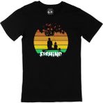 Cix Baba Oğul Balıkçılık Siyah Erkek T-shirt