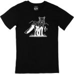 Cix Beyaz Tilkili XXL Siyah Erkek T-shirt
