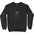 Cix Black Widow Gerçek Örümcek Siyah Kapüşonlu Sweatshirt