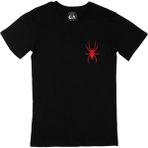 Cix Black Widow Örümceği Cep Logo Tasarımlı 5XL Siyah Erkek T-shirt