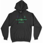 Cix Brezilya Tokyo 2020 Olimpiyatları Siyah Kapüşonlu Sweatshirt