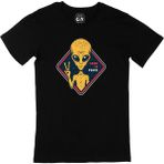 Cix Came in Peace Uzaylı Siyah Erkek T-shirt
