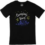 Cix Camping Time L Siyah Erkek T-shirt
