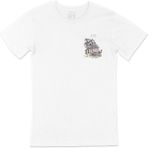 Cix Çetine Karadağ Old Town Beyaz Cep Logo Tasarımlı Erkek T-shirt