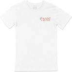 Cix Çiçekli Love Yazılı Beyaz Cep Logo Tasarımlı Erkek T-shirt