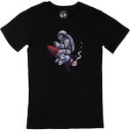 Cix Çılgın Astronot Siyah T-shirt