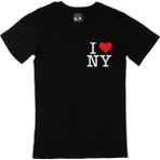 Cix Cix I Love Ny Cep Logo Tasarımlı Siyah T-shirt