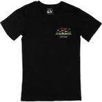 Cix Cix Itsukuşima Tapınağı Cep Logo Tasarımlı Siyah T-shirt