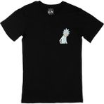 Cix Cix Rick And Morty Cep Logo Tasarımlı Siyah Tişört - 4XL
