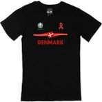 Cix Danimarka Euro 2020 Siyah Erkek T-shirt
