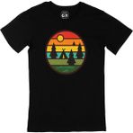 Cix Doğal Yaşam Tasarımlı Kısa Kollu Siyah T-shirt