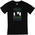 Cix Dont Need Life Baskılı Kısa Kollu Siyah T-shirt