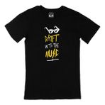 Cix Drift In To The Music Yazılı Kısa Kollu Siyah T-shirt