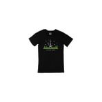 Cix Eyfel Kulesi Baskılı Yuvarlak Yaka Siyah T-shirt