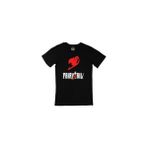 Cix Fairy Tail Baskılı Yuvarlak Yaka Siyah T-shirt