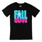 Cix Fall Guys Baskılı Yuvarlak Yaka Siyah T-shirt