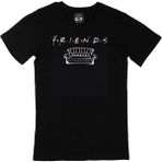 Cix Friends Koltuğu Baskılı Yuvarlak Yaka Siyah T-shirt