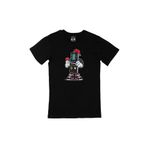 Cix Game Boy Baskılı Yuvarlak Yaka Siyah T-shirt