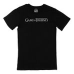 Cix Game Of Thrones Logolu Baskılı Yuvarlak Yaka Siyah T-shirt