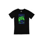 Cix Gamer Mode On Baskılı Yuvarlak Yaka Siyah T-shirt