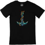 Cix Gemici Çıpa Siyah Erkek T-shirt