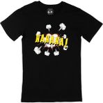 Cix Hahaha Baskılı Siyah Erkek T-shirt
