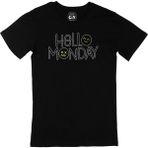 Cix Hello Monday Baskılı Siyah Erkek T-shirt