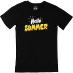 Cix Hello Summer Baskılı Siyah Erkek T-shirt