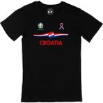 Cix Hırvatistan Euro 2020 Baskılı Siyah Erkek T-shirt