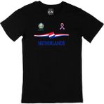 Cix Hollanda Euro 2020 Baskılı Siyah Erkek T-shirt