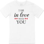 Cix I Am In Love With You Baskılı Beyaz Unisex T-shirt