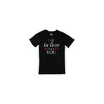 Cix I Am In Love With You Baskılı Siyah Erkek T-shirt