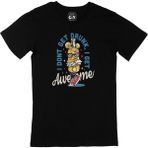 Cix I Am Not Drunk Baskılı Siyah Erkek T-shirt