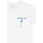 Cix I Love Arjantin Baskılı Beyaz Unisex T-shirt