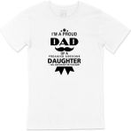 Cix I Love Dad Babalar Günü Baskılı Beyaz Unisex T-shirt