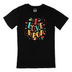 Cix I Love K Pop Siyah T-shirt