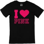 Cix I Love Pink Siyah T-shirt
