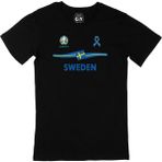 Cix İsveç Euro 2020 Siyah T-shirt