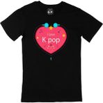 Cix K Pop Kalpli Siyah T-shirt