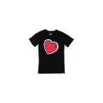 Cix Kalp Çizimli Siyah T-shirt