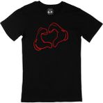 Cix Kalp Siyah T-shirt