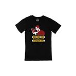 Cix Kırmızı Do Not Be Emotional Logolu Yuvarlak Yaka Siyah T-shirt
